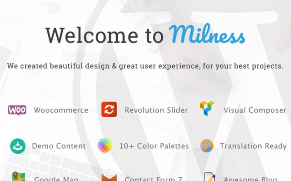 Milness - тема WordPress